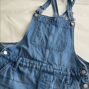 Madewell Blue Overall Shorts Size Large